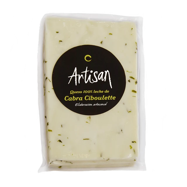 QUESOS DE CABRA Tradicional Ciboulette 180 Gr x24 UN